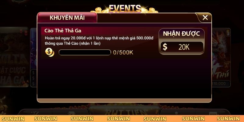 Sự kiện hot cùng bet thủ Sunwin rinh thưởng liền tay