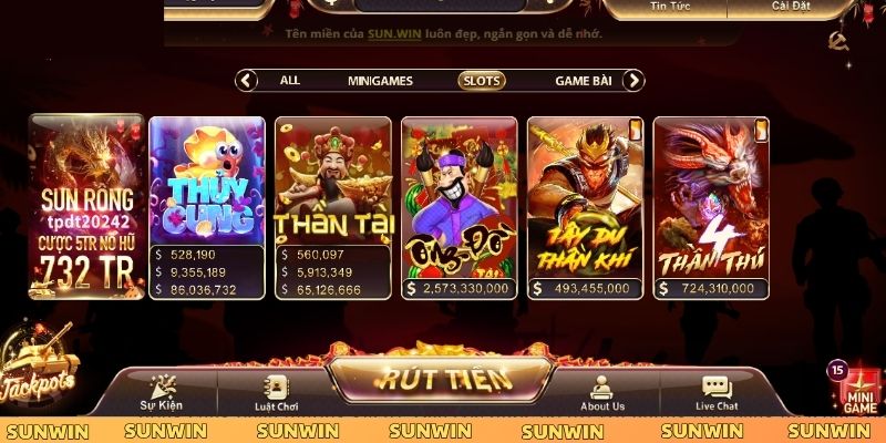 Trò chơi game slots ẩn chứa jackpot tiền tỷ