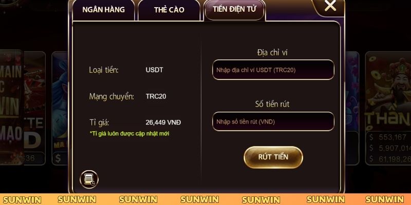 Đảm bảo anh em đã hiểu rõ các hạn mức khi nạp rút